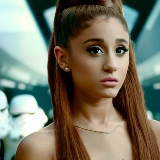 Prompt: Ariana Grande in star wars, 8K resolution, award winning photography,