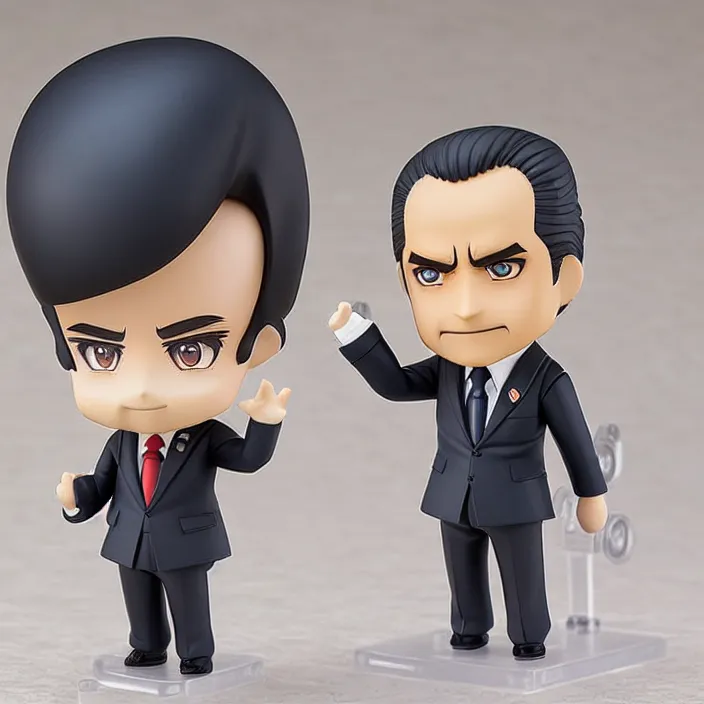 Image similar to richard nixon, an anime nendoroid of richard nixon, figurine, detailed product photo