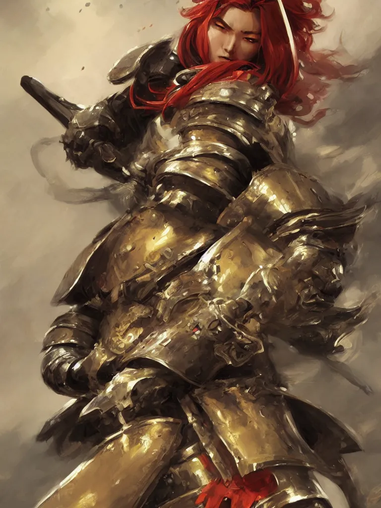 Image similar to close up of a samurai in full armor, by fiona staples, artgerm, by vladimir volegov and alexander averin and delphin enjolras and daniel f. gerhartz