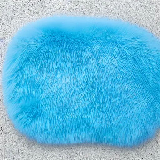 Prompt: nike logo made of very fluffy cyan faux fur placed on reflective surface, professional advertising, overhead lighting, heavy detail, realistic by nate vanhook, mark miner