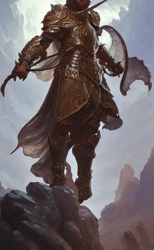 Image similar to male paladin oath of glory, d & d, fantasy, intricate and very beautiful and highly detailed, elegant, digital painting, artstation, concept art, matte, smooth and sharp focus, illustration, art by tian zi and wlop and alsphonse mucha and artgerm and greg rutkowski