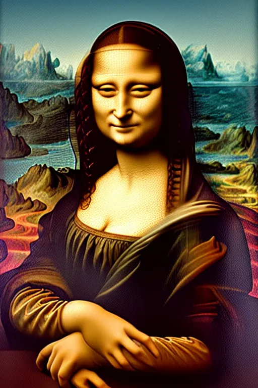 Prompt: sexy painting of mona lisa, bikini, ultra realistic, sharp details, subsurface scattering, intricate details, warm lighting, beautiful features, highly detailed, photorealistic, octane render, 8 k, unreal engine, art by artgerm and greg rutkowski and alphonse mucha