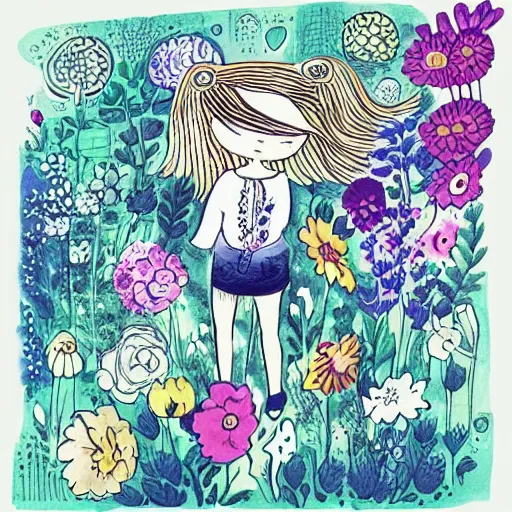 Image similar to maruti_bitamin instagram, girl with flowers