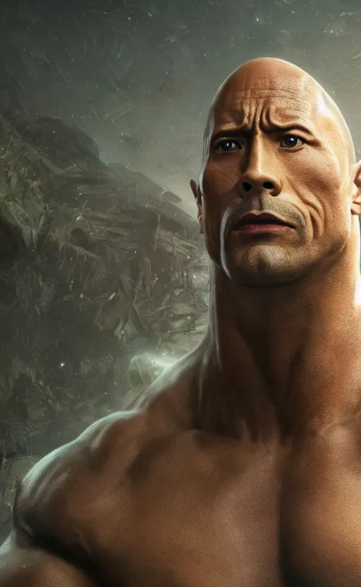 Image similar to dwayne johnson as the president, dynamic lighting, photorealistic fantasy concept art, trending on art station, stunning visuals, creative, cinematic, ultra detailed