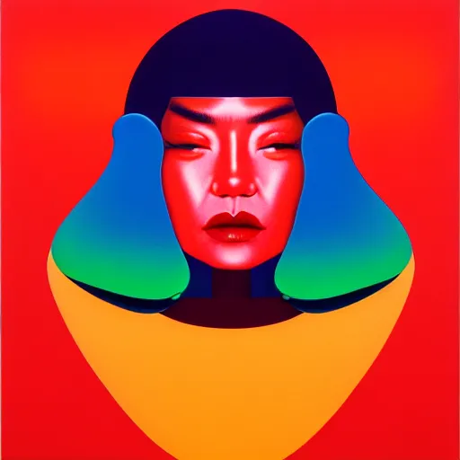 Image similar to woman red lips by shusei nagaoka, kaws, david rudnick, airbrush on canvas, pastell colours, cell shaded, 8 k