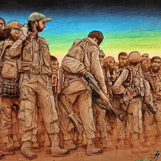 Image similar to Rojava, incredibly detailed, insanely detailed, award winning art