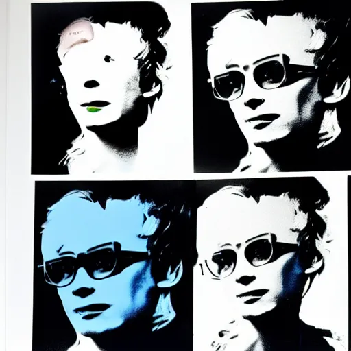 Prompt: andy warhol on the dj decks