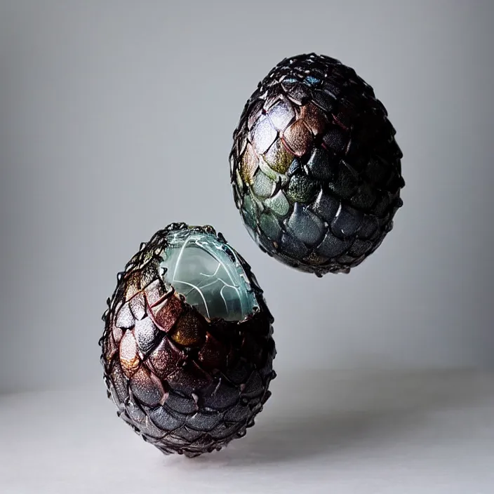 Prompt: transparent dragon egg, resin art, trending on artstation, etsy, 8k photography