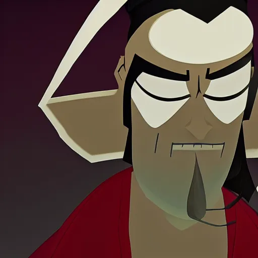 Prompt: samurai jack, highly detailed vfx portrait, unreal engine