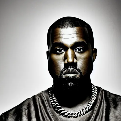 Image similar to Portrait of Kanye West as the god-emperor of mankind, amazing splashscreen artwork, splash art, head slightly tilted, natural light, elegant, intricate, fantasy, atmospheric lighting, cinematic, matte painting