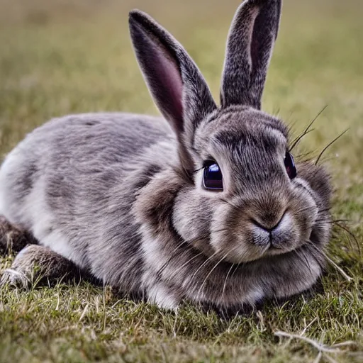 Image similar to a floppy - eared bunny - dog, wildlife photography