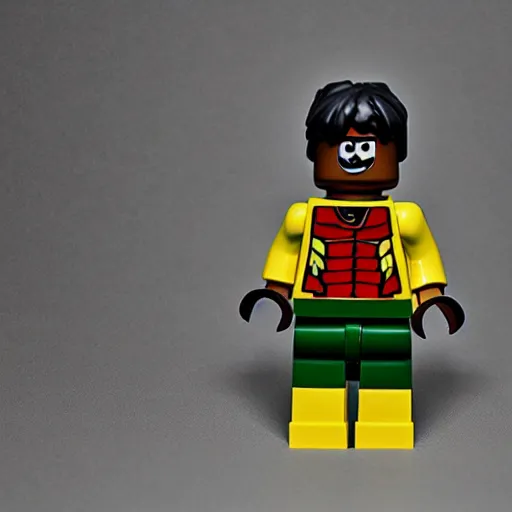 Image similar to rambo as a lego figurine