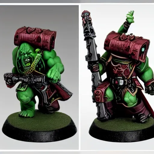 Image similar to margarett thatcher warhammer 4 0 k orc