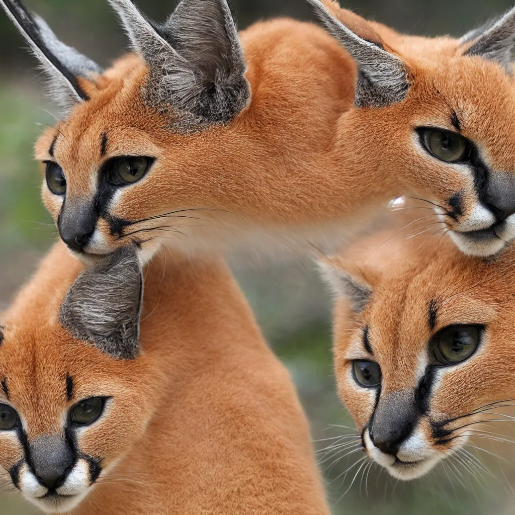 Prompt: cute caracal texture, 4k