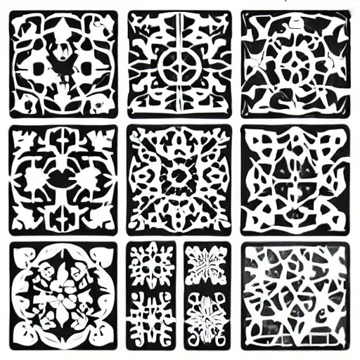 Image similar to vector art panel for cnc plasma, laser, stencil, unique winter design