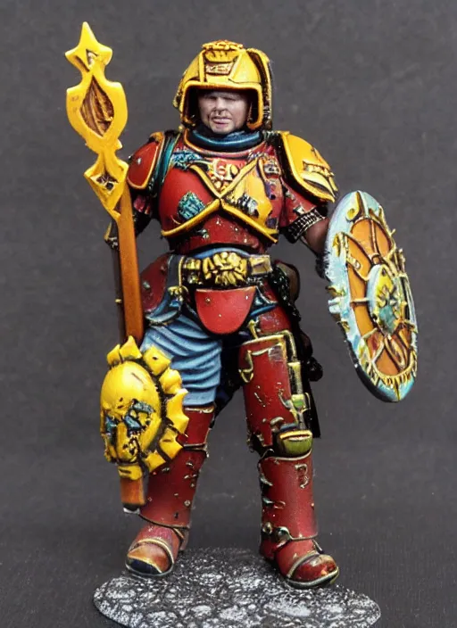 Image similar to 8 0 mm resin detailed miniature of a warhammer 4 0 k space marine roman gladiator, product introduction photos, 4 k, full body,