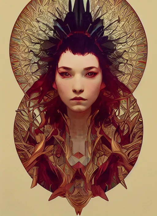 Image similar to symmetry! portrait of sandman, red spike aura in motion, floating pieces, painted art by tsuyoshi nagano, greg rutkowski, artgerm, alphonse mucha, spike painting