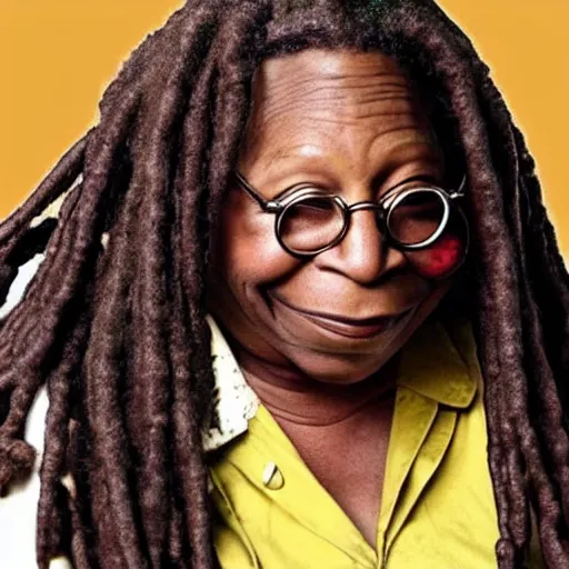 Prompt: whoopi goldberg as hagrid from harry potter movie