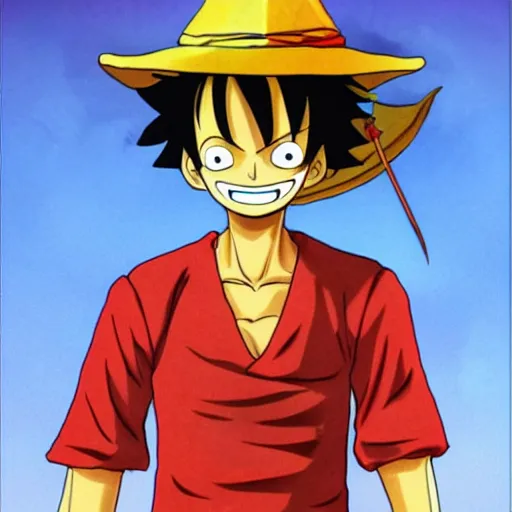 Image similar to origami luffy