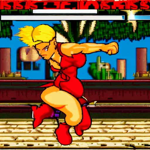 Image similar to shakira snes street fighter style