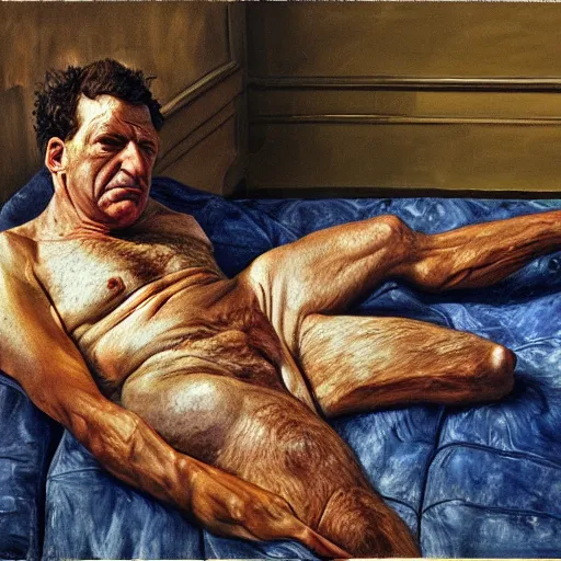 Prompt: high quality high detail painting by lucian freud, hd, homelander, photorealistic lighting,