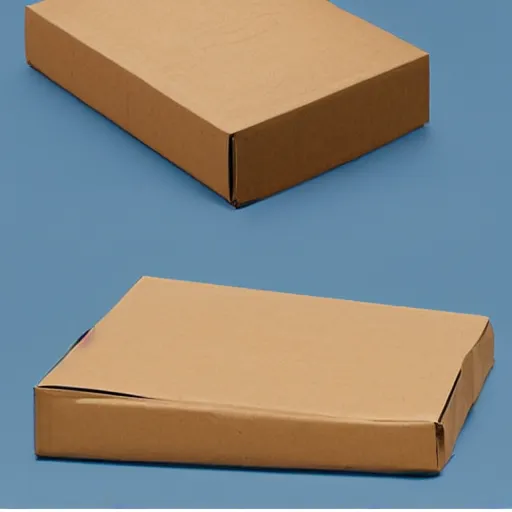 Image similar to an opened cardboard package filled with liquid water.
