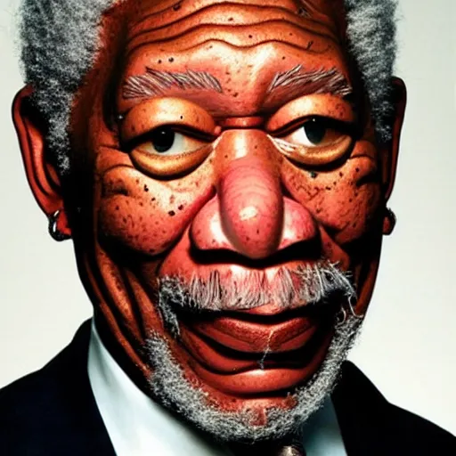 Image similar to morgan freeman as a muppet