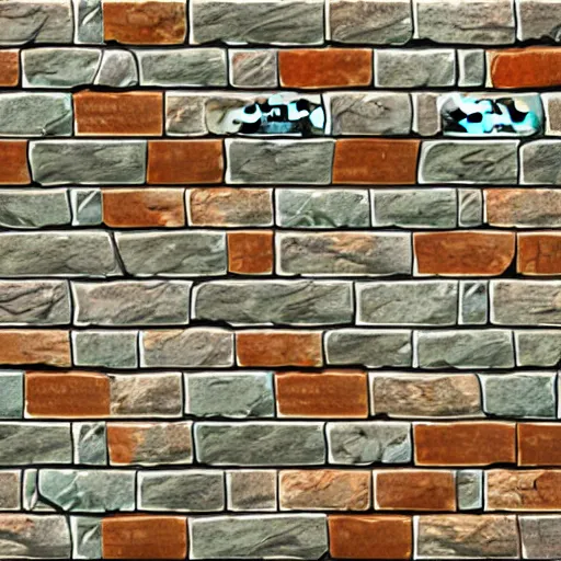 Image similar to stone brick, the sims 4 art style texture