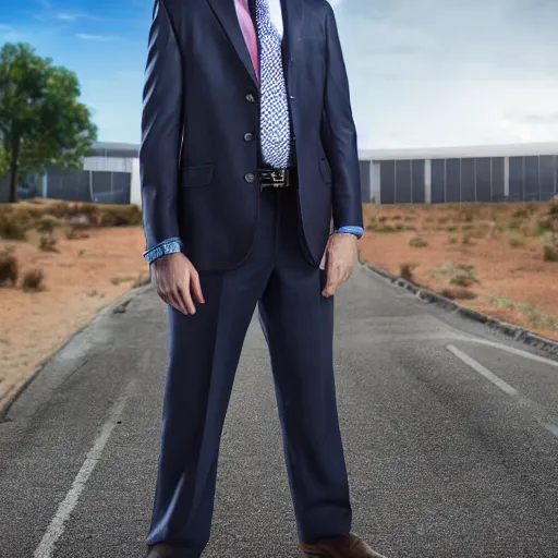 Image similar to super high quality saul goodman, realistic photorealistic high-resolution saul Goodman, very saul goodman, high def, saul, saul Goodman, better call saul, better call saul Goodman, 8k, 4k, professional, depth of field, sigma art 85mm f1.4, large sensor dslr, professional photo, saul goodman, very very saul goodman