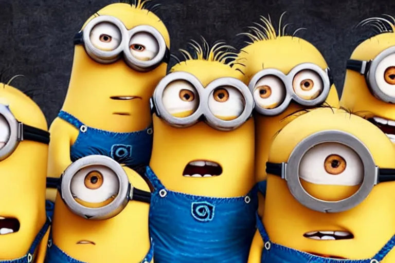 Image similar to guy fieri as all the minions in minions 3 rise of gru