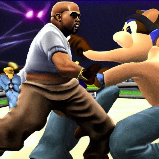 Image similar to kanye west in super smash bros melee