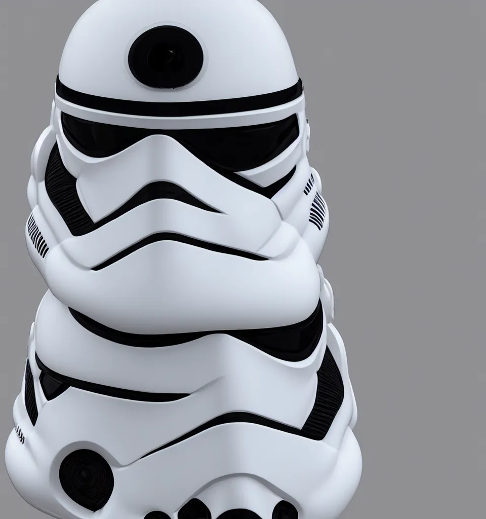 Image similar to storm trooper helmet, realistic, 8 k