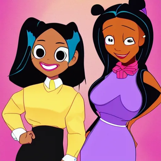 Prompt: kyla pratt and penny proud from proud family