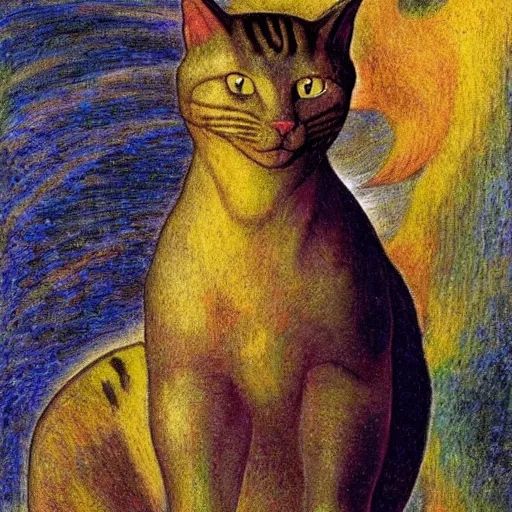 Image similar to cloisonne figurine of a cat, by annie swynnerton and diego rivera and nicholas roerich and jean delville, symbolist, dramatic lighting, god rays, art brut, rich colors, smooth, sharp focus, extremely detailed, adolf wolfli and ( donato giancola and bilibin )