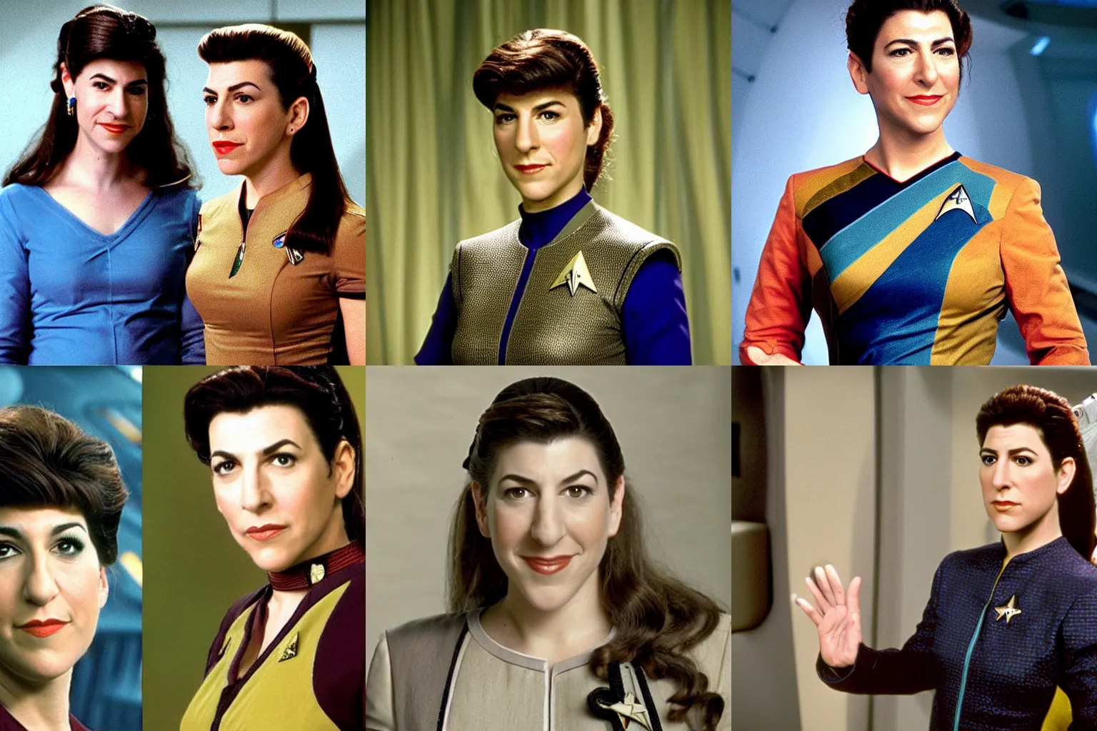 Prompt: Mayim Bialik as Jadzia Dax on star trek deep space nine, trill specie