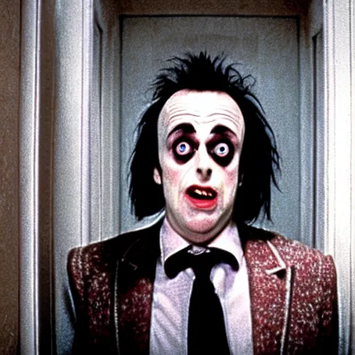 Image similar to Beetlejuice , film still from the movie The Shining