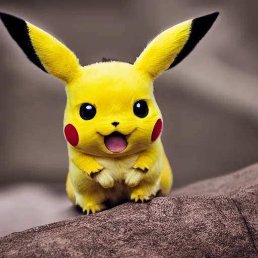 Image similar to real life pikachu, professional photography, national geographic