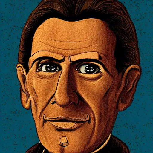 Prompt: portrait of dr. livesey from the soviet cartoon treasure island, highly detailed, centered, digital painting