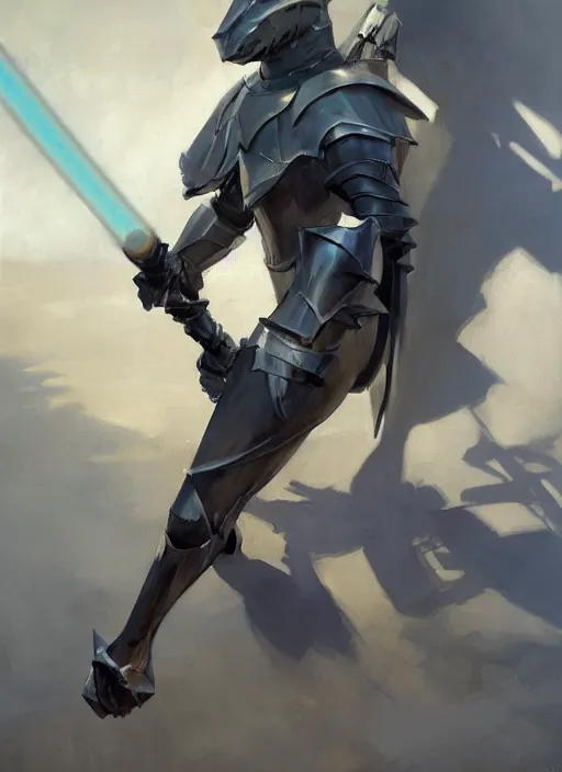 Prompt: greg manchess side portrait of a humanoid shark in knight's armor with a light saber, organic painting, sunny day, matte painting, bold shapes, hard edges, street art, trending on artstation, by huang guangjian, gil elvgren, ruan jia, randy vargas, greg rutkowski