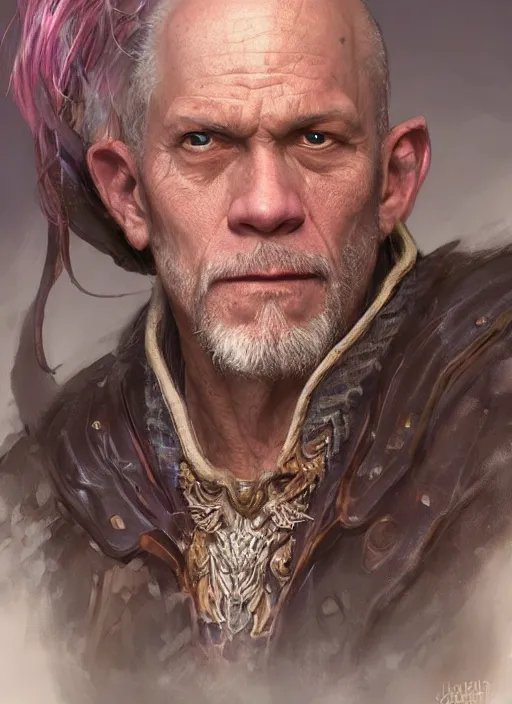 Prompt: john malkovich, ultra detailed fantasy, dndbeyond, bright, colourful, realistic, dnd character portrait, full body, pathfinder, pinterest, art by ralph horsley, dnd, rpg, lotr game design fanart by concept art, behance hd, artstation, deviantart, hdr render in unreal engine 5