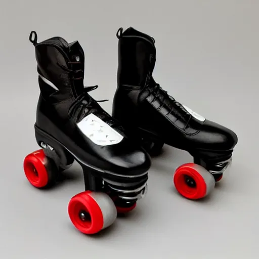 Prompt: a 1 9 8 0 s pair of rollerskates