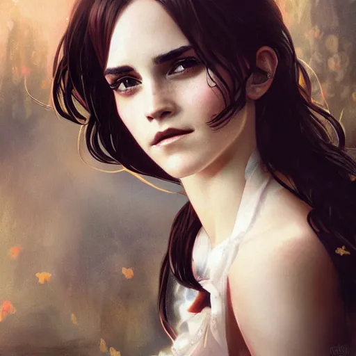 Image similar to ultra realistic illustration, emma watson vampire anime, intricate, elegant, highly detailed, digital painting, artstation, concept art, smooth, sharp focus, illustration, art by artgerm and greg rutkowski and alphonse mucha