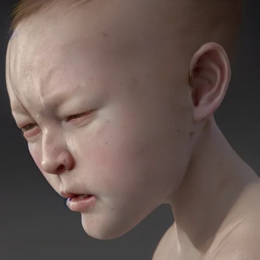 Image similar to hyperrealistic mixed media image of baby stewart griffin, stunning 3 d render inspired art by greg rutkowski and xiang duan and thomas eakes, perfect facial symmetry, immaculate complexion, realistic, highly detailed attributes and atmosphere, dim volumetric cinematic lighting, 8 k octane detailed render, post - processing, masterpiece,