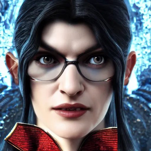 Image similar to rachel weisz as Bayonetta 8k hyperdetailed photorealism HDR