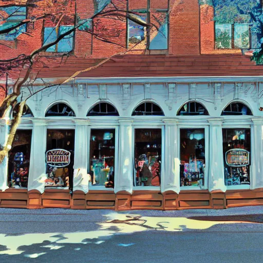 Prompt: photo of the Walton's five and dime, Bentonville Arkansas, digital art