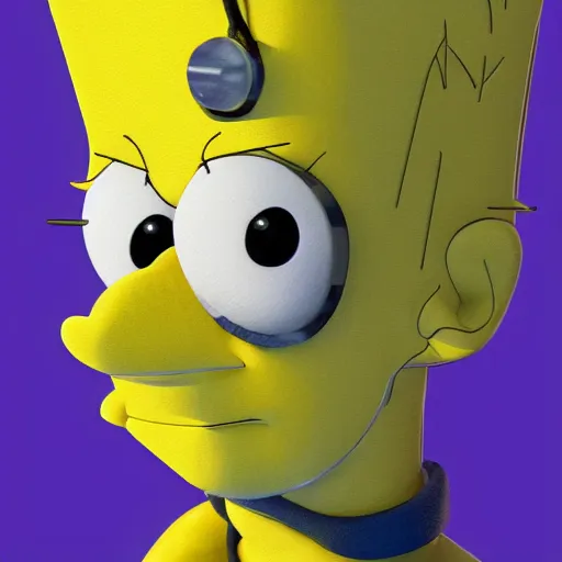 Prompt: Bart Simpson, as drawn by Sofija Skrebic, artstation, 8K