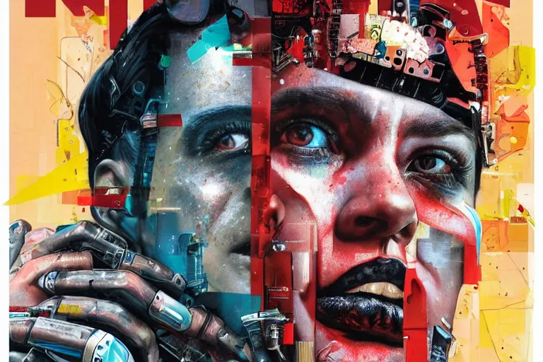 Image similar to TIAGO magazine cover, the coming AI singularity, by chevrier