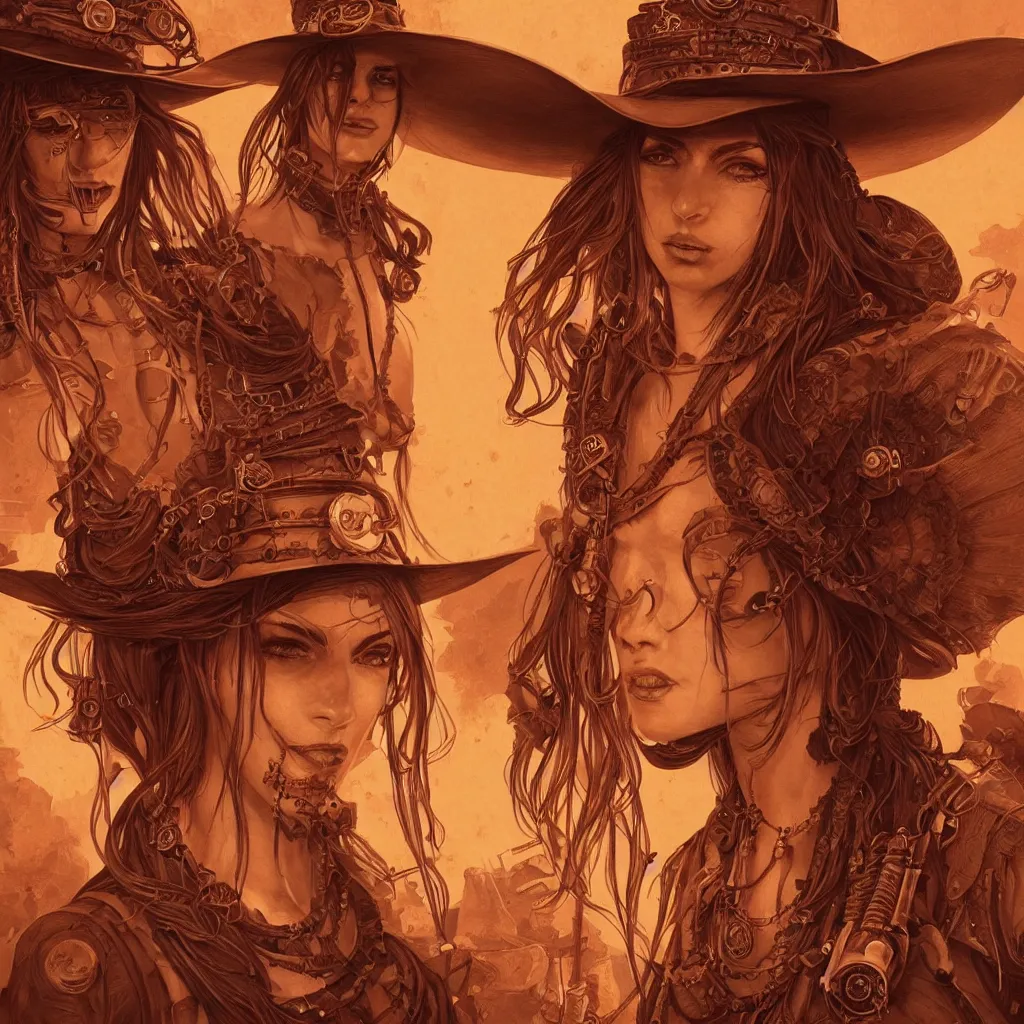 Image similar to solarpunk steampunk spaghetti western wanted poster, header wanted the RANDEL BROTHERS dead or alive, fantasy, intricate, elegant, highly detailed, digital painting, artstation, concept art, smooth, sharp focus, illustration, art by artgerm