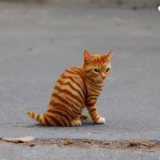 Image similar to a small ginger tabby cat