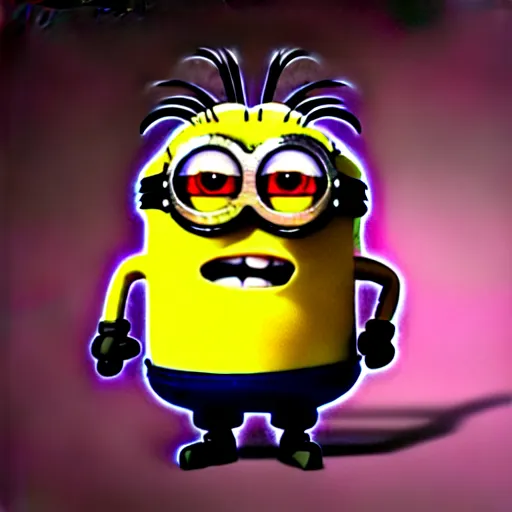 Image similar to A highly detailed anatomy of a minion